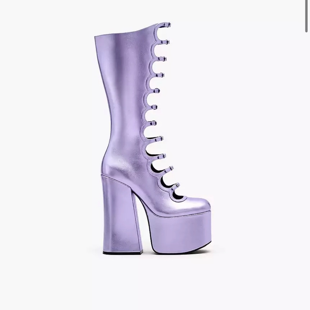 Marc Jacobs Lavender Heeled Boots